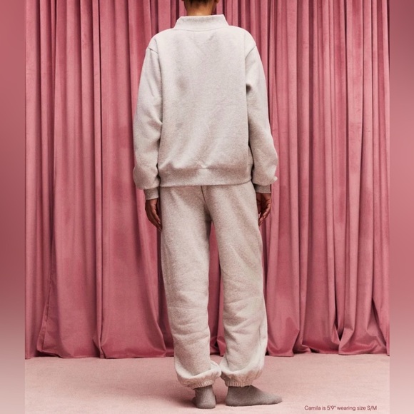 Parke Valentine's Varsity Mock neck - Classic Grey + Crimson - Picture 5 of 15